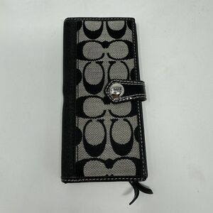 COACH VINTAGE SIGNATURE C BROWN/TAN LARGE WALLET